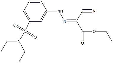 ethyl cyano({3-[(diethylamino)sulfonyl]phenyl}hydrazono)acetate,326909-17-5,结构式