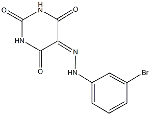 2,4,5,6(1H,3H)-pyrimidinetetrone 5-[(3-bromophenyl)hydrazone] Structure