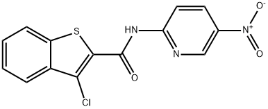 3-chloro-N-{5-nitro-2-pyridinyl}-1-benzothiophene-2-carboxamide Structure