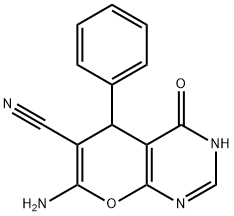 7-amino-4-hydroxy-5-phenyl-5H-pyrano[2,3-d]pyrimidine-6-carbonitrile|