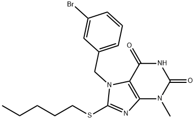 326918-95-0 7-(3-bromobenzyl)-3-methyl-8-(pentylsulfanyl)-3,7-dihydro-1H-purine-2,6-dione