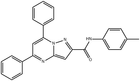 326923-22-2 N-(4-methylphenyl)-5,7-diphenylpyrazolo[1,5-a]pyrimidine-2-carboxamide