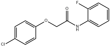 2-(4-chlorophenoxy)-N-(2-fluorophenyl)acetamide 结构式