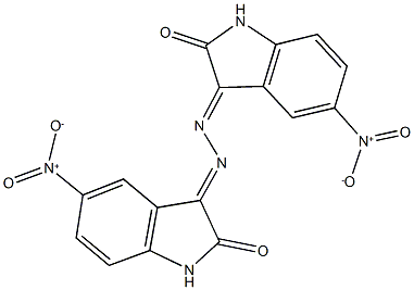 5-nitro-1H-indole-2,3-dione 3-({5-nitro-2-oxo-1,2-dihydro-3H-indol-3-ylidene}hydrazone),327026-12-0,结构式