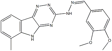 327031-33-4 3,4-dimethoxybenzaldehyde (6-methyl-5H-[1,2,4]triazino[5,6-b]indol-3-yl)hydrazone