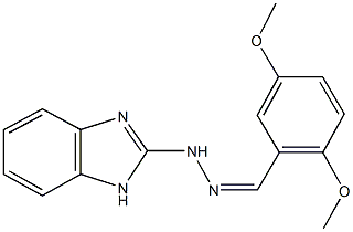 2,5-dimethoxybenzaldehyde 1H-benzimidazol-2-ylhydrazone Structure