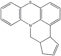 1,3a,13,13a-tetrahydrocyclopenta[4,5]pyrido[3,2,1-kl]phenothiazine Struktur