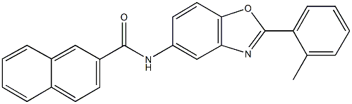 N-[2-(2-methylphenyl)-1,3-benzoxazol-5-yl]-2-naphthamide Structure