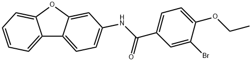 3-bromo-N-dibenzo[b,d]furan-3-yl-4-ethoxybenzamide Struktur