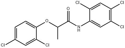2-(2,4-dichlorophenoxy)-N-(2,4,5-trichlorophenyl)propanamide Struktur