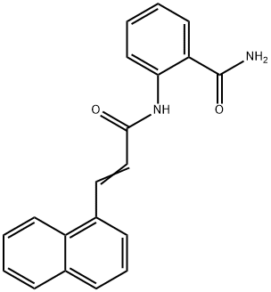 2-{[3-(1-naphthyl)acryloyl]amino}benzamide 化学構造式