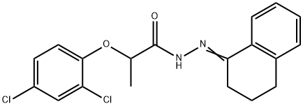 2-(2,4-dichlorophenoxy)-N'-(3,4-dihydro-1(2H)-naphthalenylidene)propanohydrazide Structure