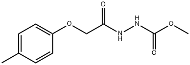 METHYL 2-[(4-METHYLPHENOXY)ACETYL]HYDRAZINECARBOXYLATE, 327065-28-1, 结构式