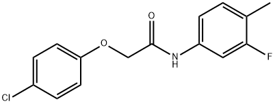 2-(4-chlorophenoxy)-N-(3-fluoro-4-methylphenyl)acetamide Structure