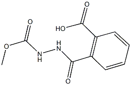 2-{[2-(methoxycarbonyl)hydrazino]carbonyl}benzoic acid 化学構造式