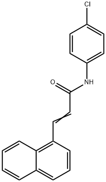 N-(4-chlorophenyl)-3-(1-naphthyl)acrylamide 结构式