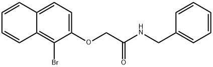 N-benzyl-2-[(1-bromo-2-naphthyl)oxy]acetamide Structure