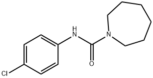 N-(4-chlorophenyl)-1-azepanecarboxamide Struktur