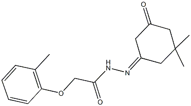 N'-(3,3-dimethyl-5-oxocyclohexylidene)-2-(2-methylphenoxy)acetohydrazide,327066-57-9,结构式