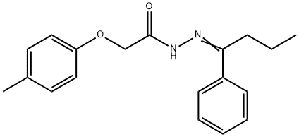 2-(4-methylphenoxy)-N'-(1-phenylbutylidene)acetohydrazide|