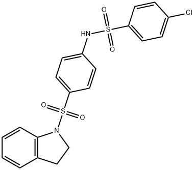 4-chloro-N-[4-(2,3-dihydro-1H-indol-1-ylsulfonyl)phenyl]benzenesulfonamide|
