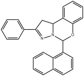 5-(1-naphthyl)-2-phenyl-1,10b-dihydropyrazolo[1,5-c][1,3]benzoxazine Structure