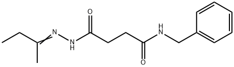 N-benzyl-4-[2-(1-methylpropylidene)hydrazino]-4-oxobutanamide Structure