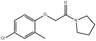 1-[(4-chloro-2-methylphenoxy)acetyl]pyrrolidine 结构式