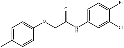 N-(4-bromo-3-chlorophenyl)-2-(4-methylphenoxy)acetamide Structure