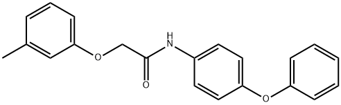 2-(3-methylphenoxy)-N-(4-phenoxyphenyl)acetamide Structure