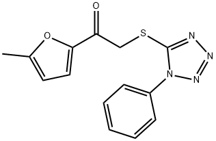 1-(5-methyl-2-furyl)-2-[(1-phenyl-1H-tetraazol-5-yl)sulfanyl]ethanone|