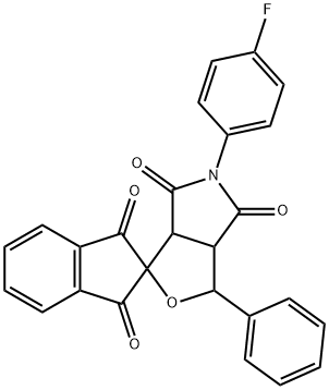 5-(4-fluorophenyl)-1-phenyl-3a,6a-dihydrosprio[1H-furo[3,4-c]pyrrole-3,2'-(1'H)-indene]-1',3',4,6(2'H,3H,5H)-tetrone|