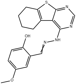 327103-85-5 2-hydroxy-5-methoxybenzaldehyde 5,6,7,8-tetrahydro[1]benzothieno[2,3-d]pyrimidin-4-ylhydrazone