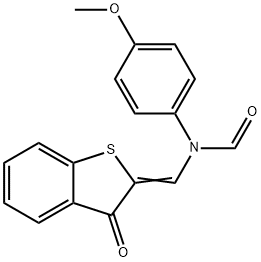 4-methoxyphenyl[(3-oxo-1-benzothien-2(3H)-ylidene)methyl]formamide Structure