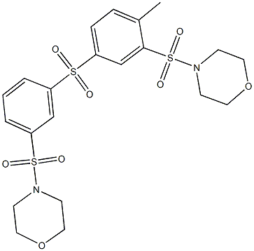 4-[(2-methyl-5-{[3-(morpholin-4-ylsulfonyl)phenyl]sulfonyl}phenyl)sulfonyl]morpholine|