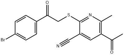 327166-71-2 5-acetyl-2-{[2-(4-bromophenyl)-2-oxoethyl]sulfanyl}-6-methylnicotinonitrile