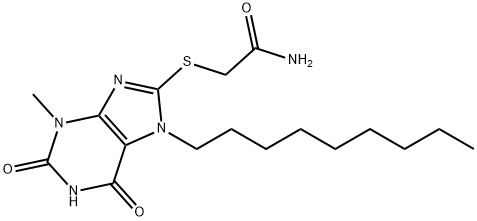 2-[(3-methyl-7-nonyl-2,6-dioxo-2,3,6,7-tetrahydro-1H-purin-8-yl)sulfanyl]acetamide Structure