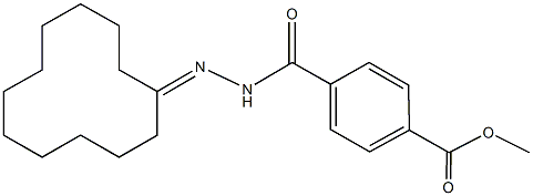 methyl 4-[(2-cyclododecylidenehydrazino)carbonyl]benzoate Structure