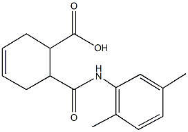 6-[(2,5-dimethylanilino)carbonyl]-3-cyclohexene-1-carboxylic acid Structure