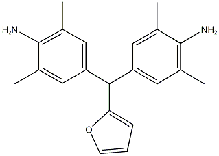 4-[(4-amino-3,5-dimethylphenyl)(2-furyl)methyl]-2,6-dimethylaniline Structure
