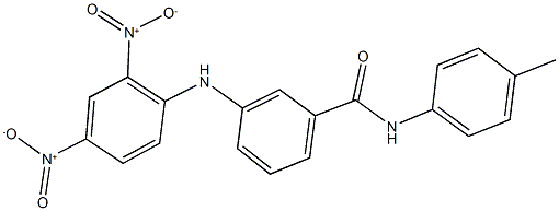 3-{2,4-bisnitroanilino}-N-(4-methylphenyl)benzamide Structure