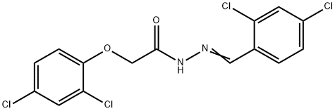 N'-(2,4-dichlorobenzylidene)-2-(2,4-dichlorophenoxy)acetohydrazide 化学構造式