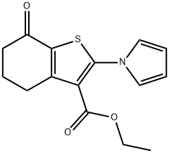 ethyl 7-oxo-2-(1H-pyrrol-1-yl)-4,5,6,7-tetrahydro-1-benzothiophene-3-carboxylate,328012-79-9,结构式