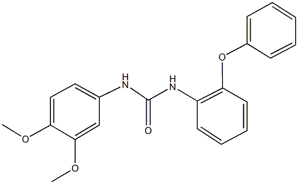 N-(3,4-dimethoxyphenyl)-N'-(2-phenoxyphenyl)urea,328016-02-0,结构式