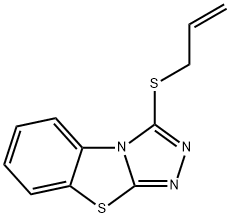 3-(allylsulfanyl)[1,2,4]triazolo[3,4-b][1,3]benzothiazole 结构式