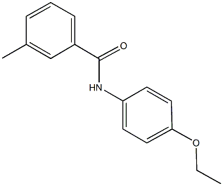 N-(4-ethoxyphenyl)-3-methylbenzamide 结构式