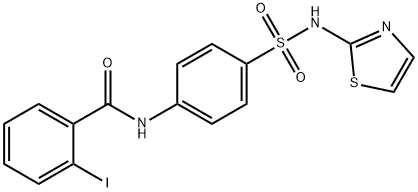 2-iodo-N-{4-[(1,3-thiazol-2-ylamino)sulfonyl]phenyl}benzamide Structure