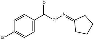 cyclopentanone O-(4-bromobenzoyl)oxime Structure