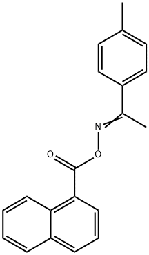 1-(4-methylphenyl)ethanone O-(1-naphthoyl)oxime Struktur