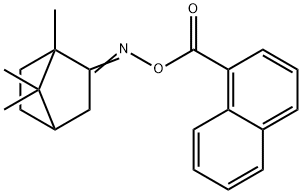 1,7,7-trimethylbicyclo[2.2.1]heptan-2-one O-(1-naphthoyl)oxime 结构式